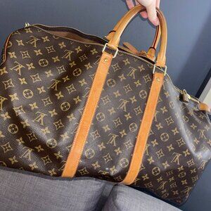 Louis Vuitton Keepall Bandoulière 55 Brown Monogram Luggage